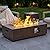 SUNPEAK Outdoor Fire Pit Table Propane Gas Fire pits Outdoor Fireplaces 43? Rectangular Firepit Table, 50,000 BTU Fire Table for Patio Set (42'' Rectangular Sand Beige)