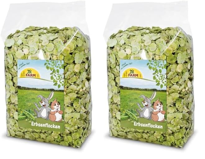 JR FARM Erbsenflocken 1 kg (Packung mit 2)
