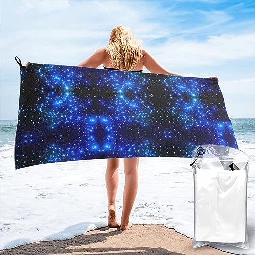 Toalla de baño de estrellas de galaxia grande y suave para piscina 2