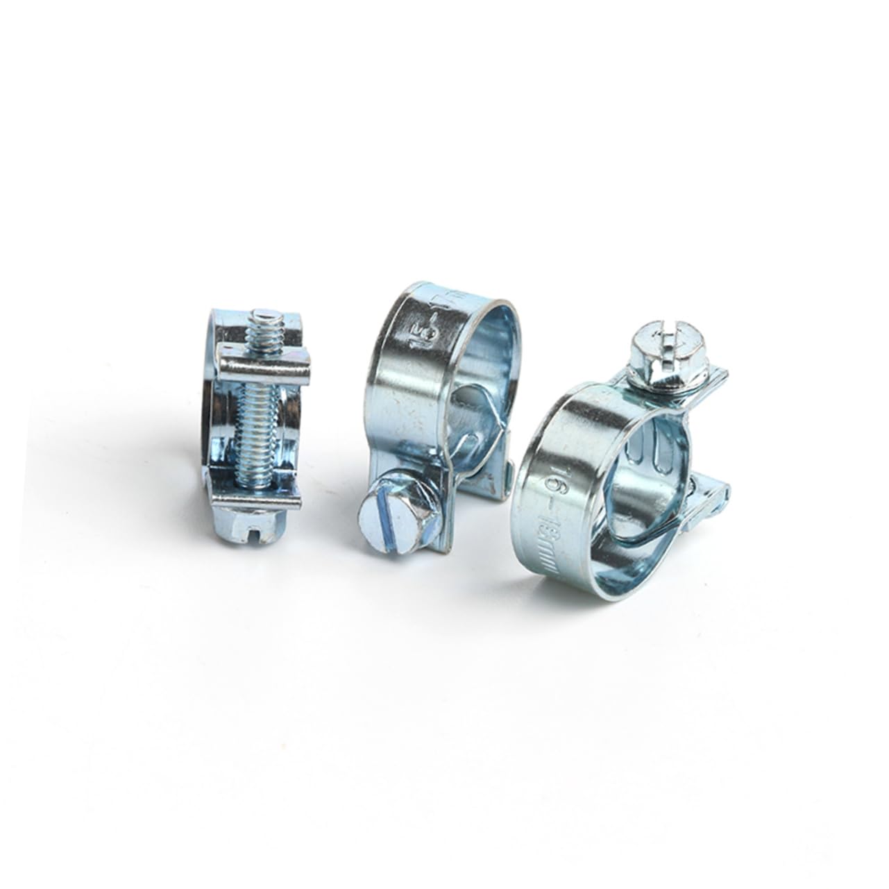 Metallschlauchschelle 135 Stück aus Metall, Verzinkt, Silber