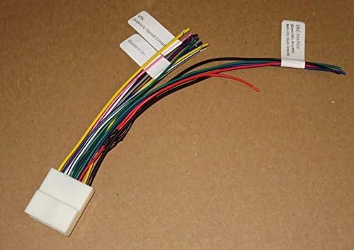 20-pin Headunit/Radio Wiring Harness Compatible with Subaru/Nissan (with Steering Wheel Switch Wires)