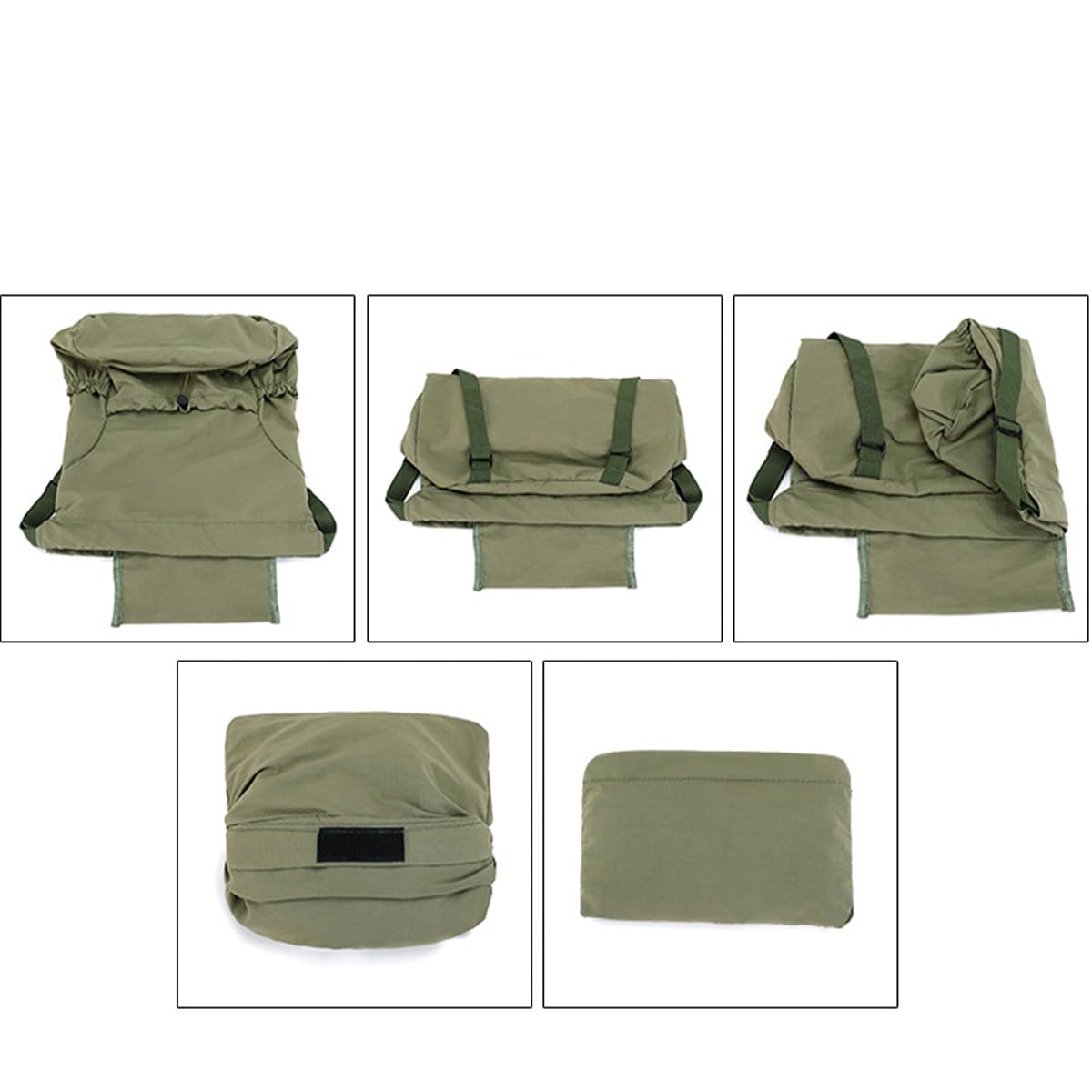 Mochila plegable con cordón de 20 L, saco ligero para viajes, compras y gimnasio (resistente al agua) — view 4
