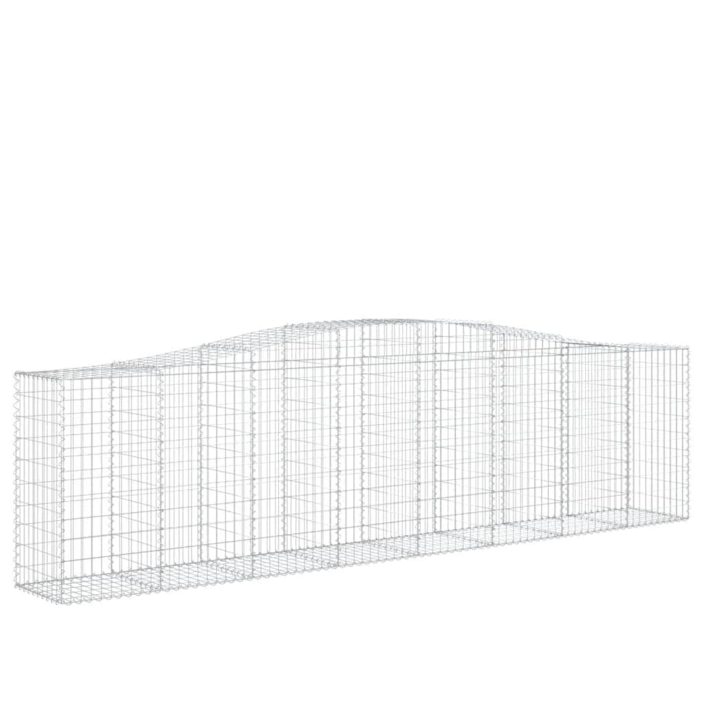 Juego de gaviones (9 unidades, 400 x 50 x 100/120 cm, hierro