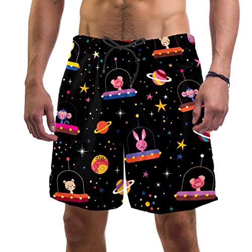 Short de plage séchage rapide pour hommes avec motifs animaux
