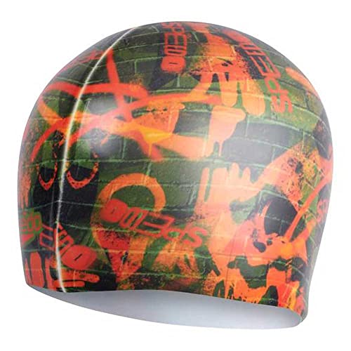 Bonnet de bain Speedo unisexe adulte pour piscine avec impression imprimé