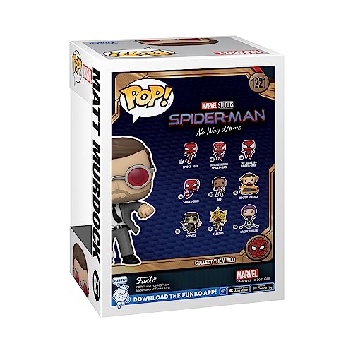 Image of Funko Pop! Marvel: Spider-Man: No Way Home - Matt Murdock with Brick - Amazon Exclusive - Collectable Vinyl Figure - Gift Idea - Official Products - Movies Fans