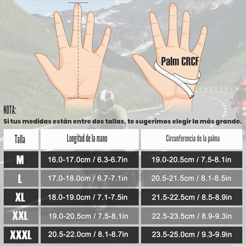 COFIT Guantes de Moto, Pantalla Táctil en los Dedos, Guantes de Moto de Carreras, para Bicicleta ATV BMX MTB, Escalada, Motocross y Otros Deportes al Aire Libre - Imagen 6