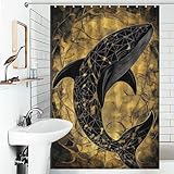 [46.85x70.87Inch（119x180cm） Rideau de douche] Ce rideau de douche en polyester de qualité supérieure convient à la plupart des baignoires et cabines de douche standard et peut être utilisé comme rideau de douche multifonctionnel ou comme rideau de douche. Il s'adapte aux tringles droites et courbes et peut être utilisé seul ou avec une doublure pour une imperméabilité renforcée.