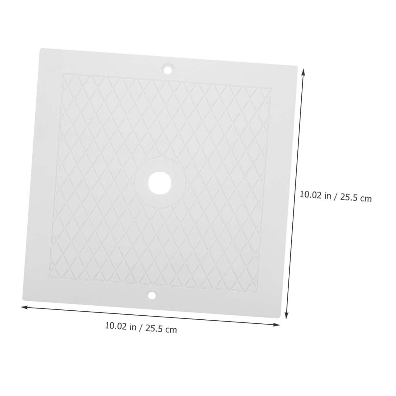 Couvercle D’écumoire Carré 10 X10 en Polypropylène Résistant, Lot de 2 Pièces, Accessoire de Remplacement pour Skimmer de Piscine Enterrée, Protection Les Débris, Compatible