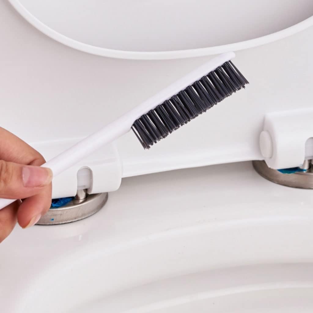 escobilla WC Cepillo y Soporte para Inodoro con cerdas de Silicona, Cepillo Limpiador de Inodoro 2 en 1 para Almacenamiento de baño, fregador de Inodoro Eficiente