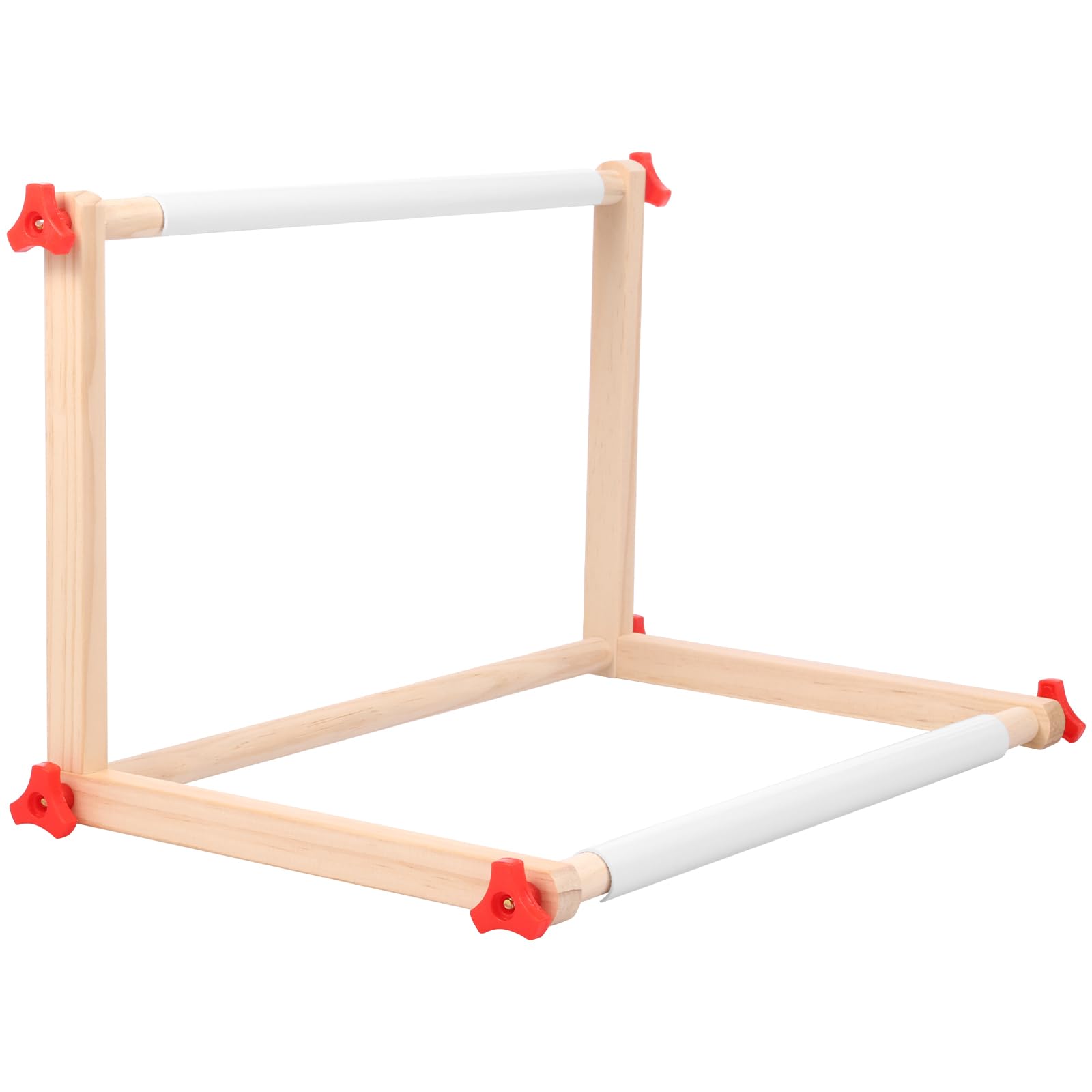 Nihuifdpy 42×27.5×27.5Cm Adjustable Embroidery Table Stand, Wooden Cross Stitch Hoop Stand For Lap Or Table Top Cross Stitch Or Tapestry, Embroidery Hoop Holder For Arts Crafts Sewing(42×27.5×27.5Cm)