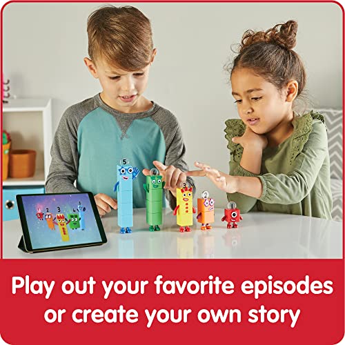 image for hand2mind Numberblocks Friends One to Five, Action Figure Set, Toy Fig