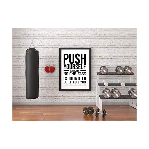 Gym Room Wall Decor | Motivational Posters for Office | Decor Inspirational Motivation | Sports Quotes | Wall Decal | A3-16.5"x11.7" no Frame