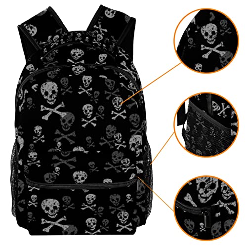 Skull And Bones Backpacks Boys Girls School Book Bag Travel Hiking Camping Daypack Rucksack3