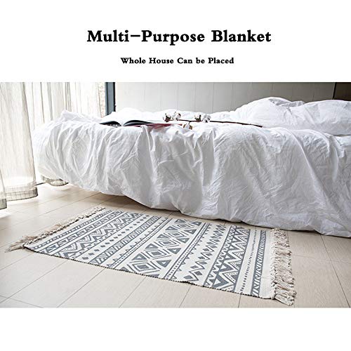 Tapis de table basse de salon lavable en machine en coton doux - 7