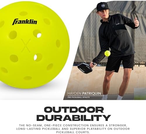 Franklin Sports X-40 Performance Outdoor Pickleballs - USAPA Approved - Official Ball of US Open Pickleball Championships 4