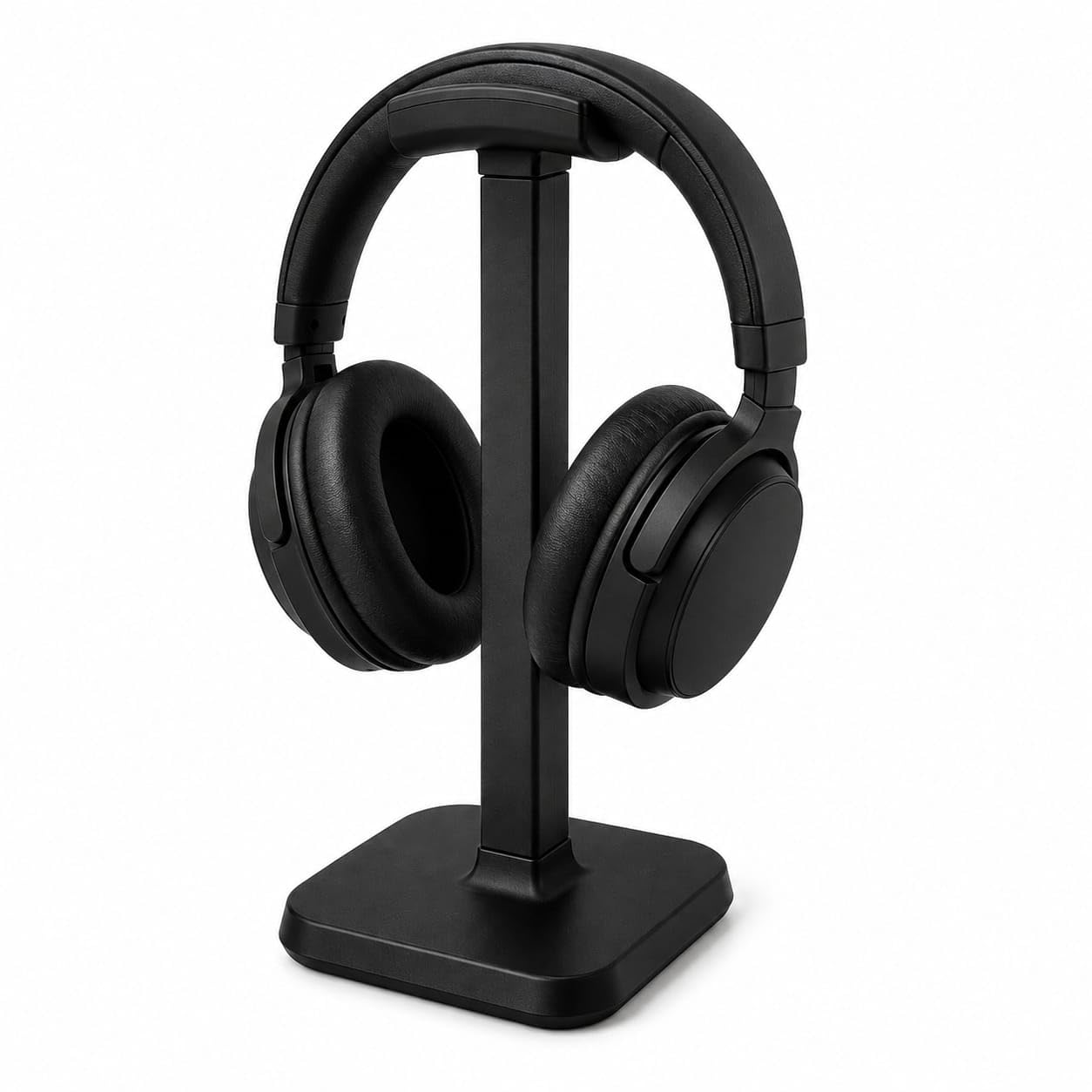 3D Printed Headphone Stand for Desk | Matte Black | Easy 3-Piece Assembly | Headset Holder-image-33