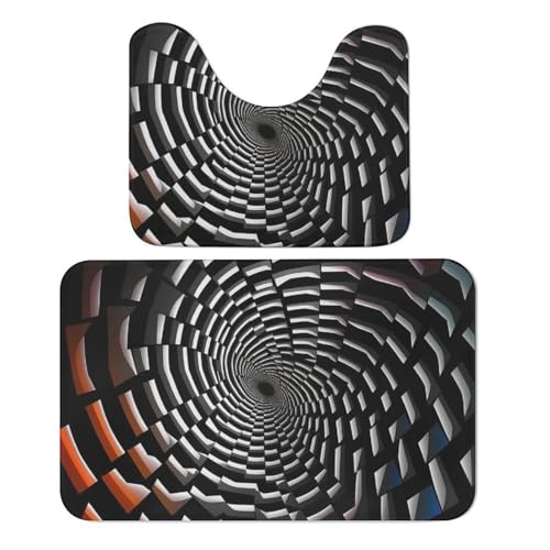 TKJMCSW Visual Illusion �o�X���[�����O�Z�b�g 2�s�[�X �o�X���[�����O �o�X���[���}�b�g �o�X�}�b�g �o�X�}�b�g �o�X���O �o�X���[�����O�Z�b�g �o�X�}�b�g �g�C�����OU���^����\