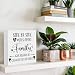 Side by Side or Miles Apart, Family Will Always Be Connected by Heart - Family Sign, Wooden Box Plaque for Table Room Desk, Farmhouse Home Decor, Long Distance Gift for Women, 5x5 Inch