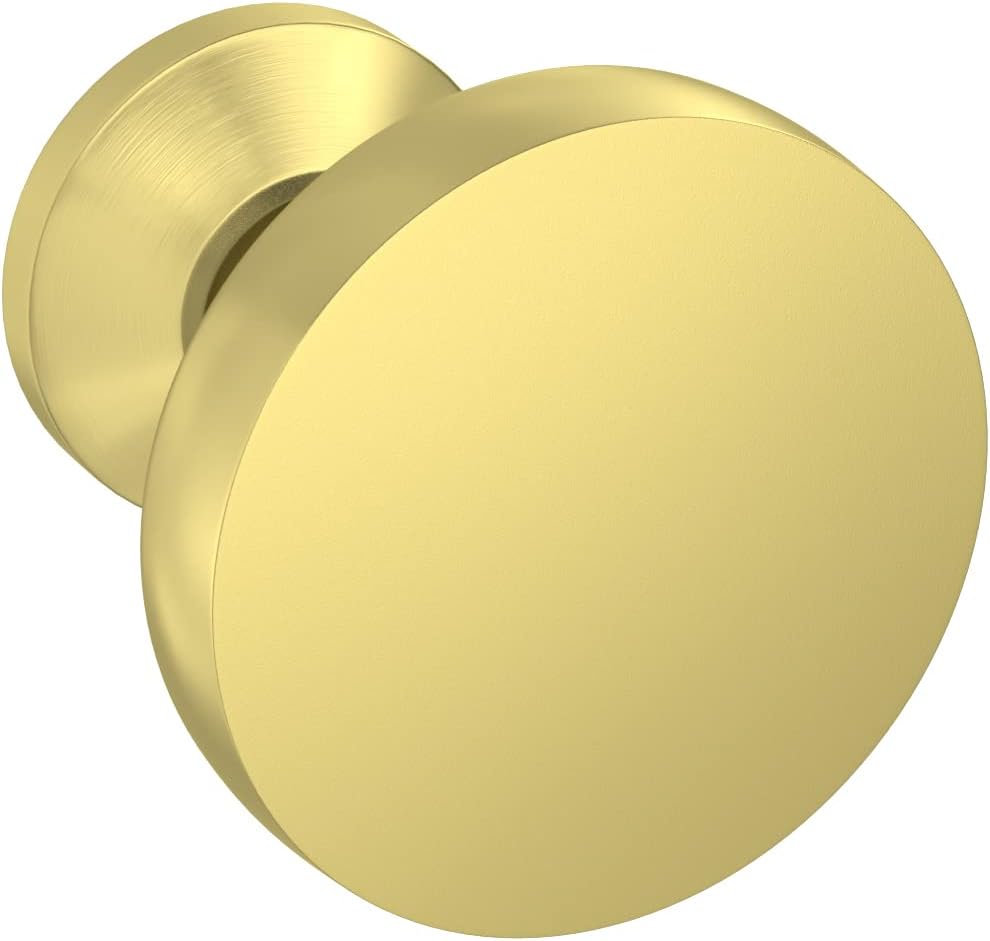 homdiy 25Pack Knobs Brushed Brass Knobs Gold Knobs Round Knobs for