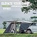 FEIWOOD GEAR Inflatable SUV Tent for Camping, Waterproof Car SUV Tent for 4-6 Person Camping Easy Set Up Inflatable with 4pc Aluminum Support Pole, Inflatable Pump