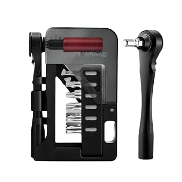 Multi Functional 12 in 1 Bicycle Ratchat Wrench Tool Set Bidirectional Magnetic Ratchets Set Bike Repair Tools