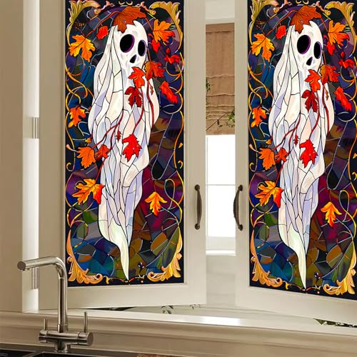 Vinilo decorativo para ventana efecto vidriera 17.7 x 39.3 in miniatura 1