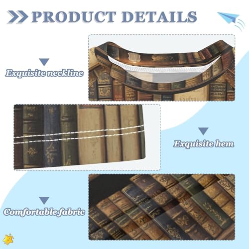 Boys Short Sleeve T-Shirts Book Library Retro Rashguard Kids Swim Shirts Sun UPF 50+ Multicoloured3