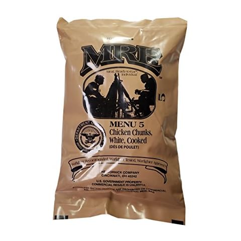 Chicken Chunks MRE Meal - Genuine US Military Surplus Inspection Date 2020 and Up Cover