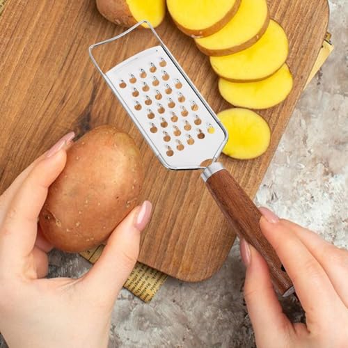 Set de 2 ralladores multiuso de acero inoxidable con mango antideslizante miniatura 5