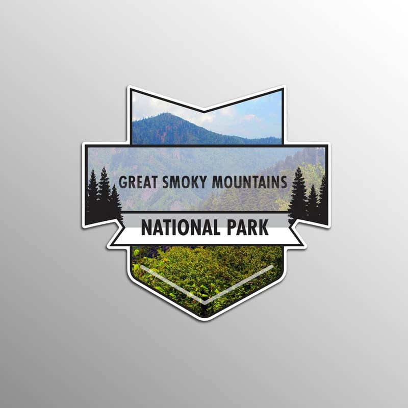 Image of Great Smoky Mountains National Park Magnet | 4.7-Inch by 4.5-Inch | 2-Pack | 30 MIL Heavy Duty Magnetic Material | MPD938