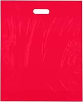 Vista 16 de Bolsas de compras de plástico con asa troquelada de 15 x 18 – Verde lima – 50/cs – Bolsas Direct