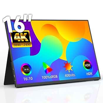 モバイルディスプレイ16インチ 非光沢iPS液晶【美品】 Amazon.co.jp: Upperizon モバイルモニター 16インチ 4K 非光沢