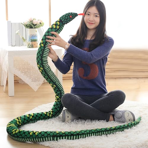 Peluche serpent réaliste SUPVOX douce pour décoration et blagues - 4