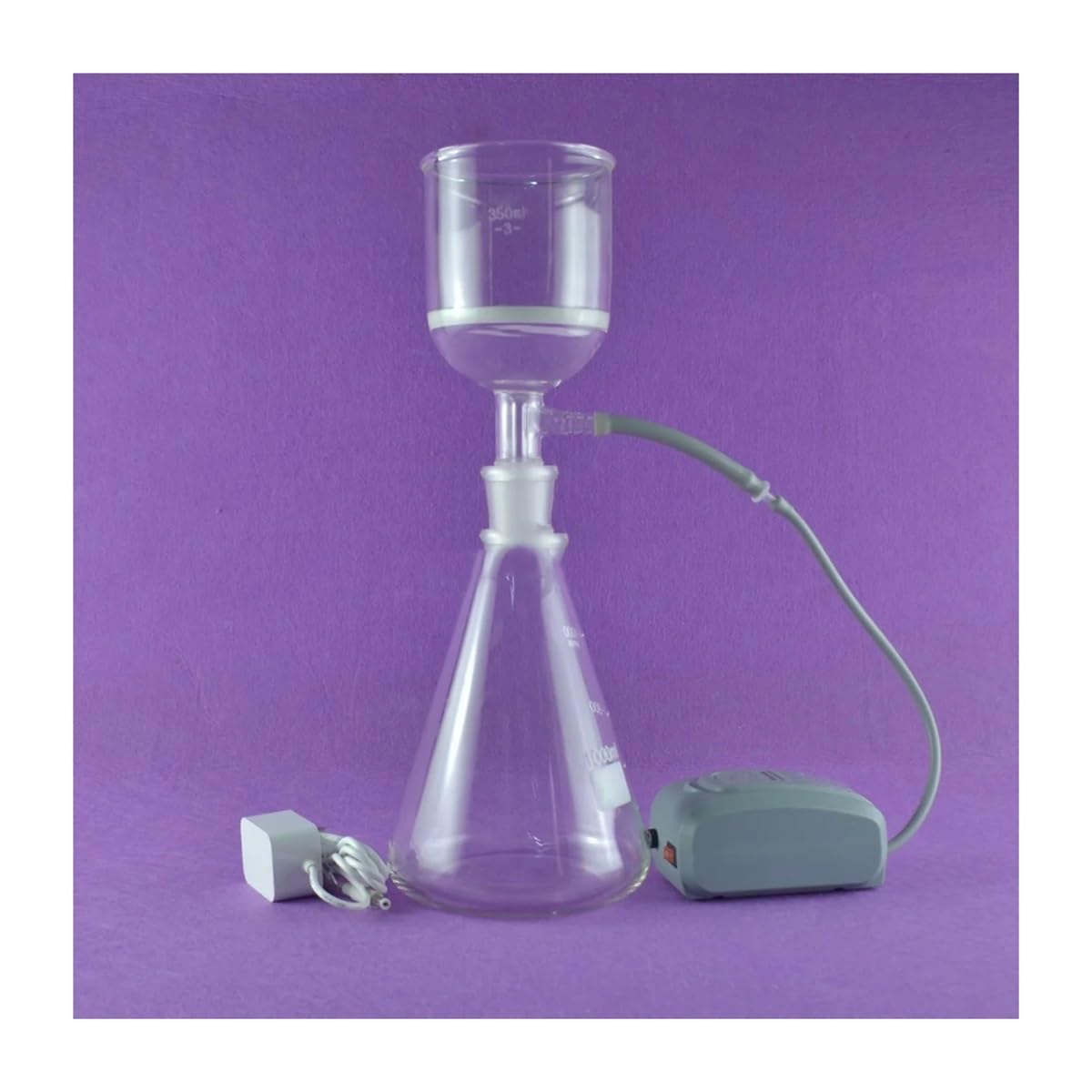 Laboratorium Szkła Zestaw szkła laboratoryjnego z mini pompą próżniową(500ml)