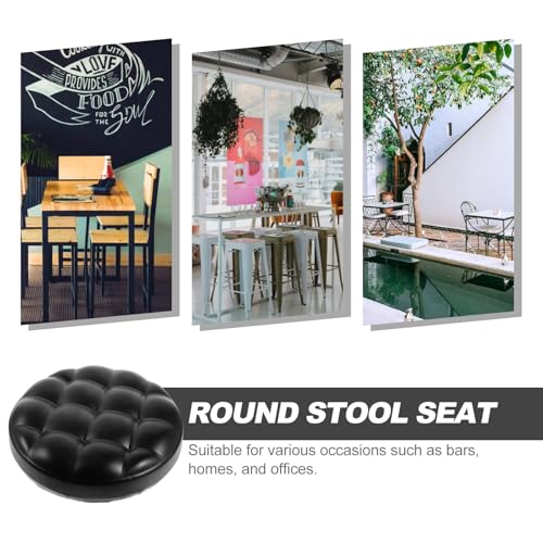 Cojín de asiento redondo de PU para taburete de bar en casa 4