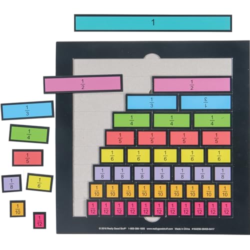 Image of Equivalent Fraction Bars - Set of 6 Fraction Puzzles