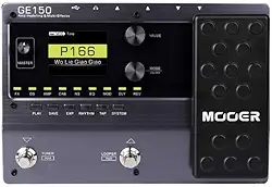 Mooer Pedaleira Multiefeitos GE150, para Guitarra, USB, 200 Presets de Fábrica, Tela LCD 2.4', Impulse Response, Interface de Áudio