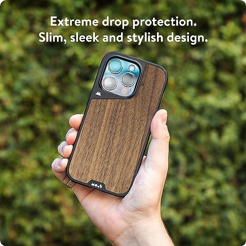 Image of Mous Wood For iPhone 15 Pro Max Case Magsafe Compatible - Limitless 5.0 - Walnut - Protective iPhone 15 Pro Max Case - Shockproof Phone Cover
