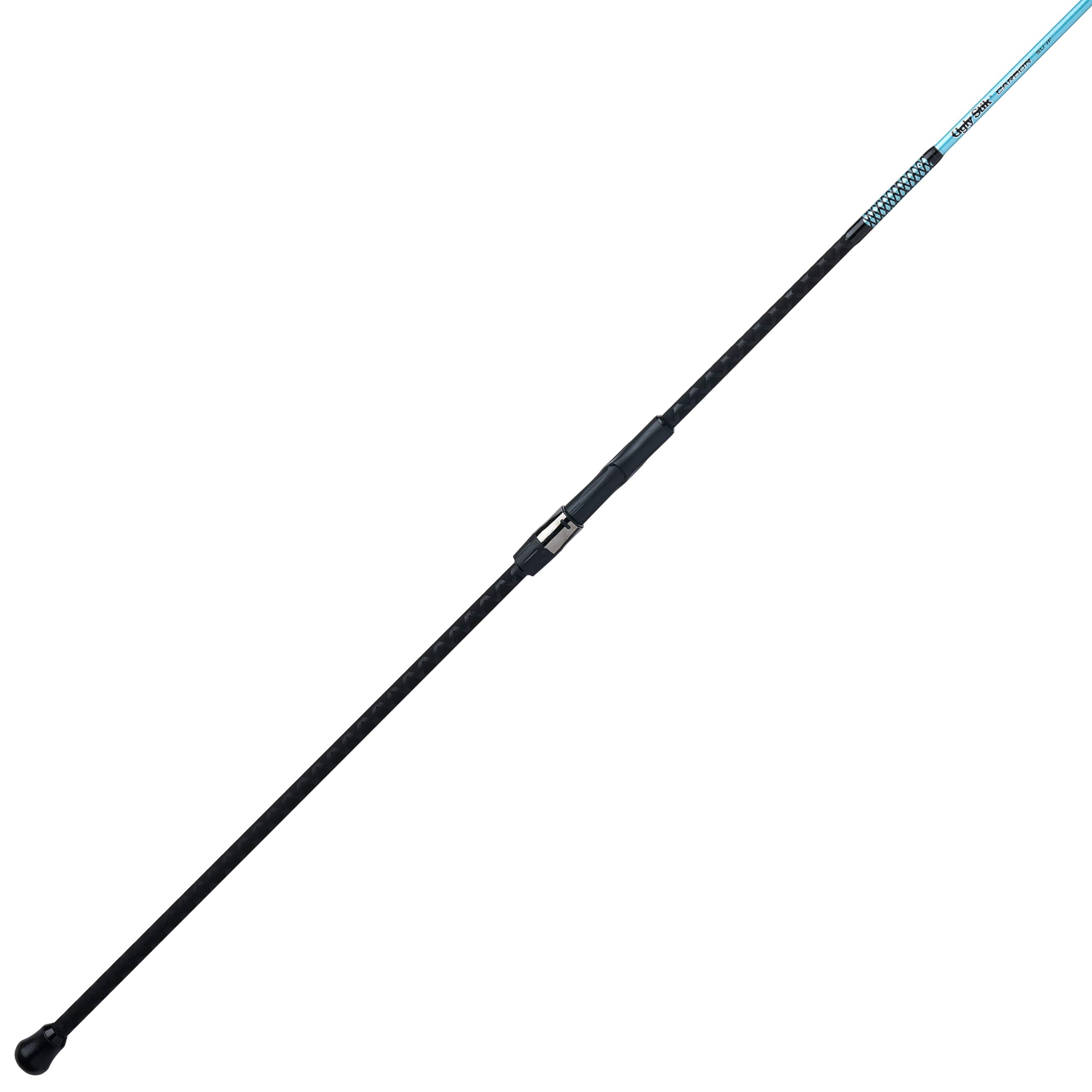 Ugly Stik 10' Carbon Surf Casting Rod, 2 Piece Fishing Rod, Medium Heavy Rod Power, 15-30 lb Line Rating, Lure Rating 2-6 oz : Sports & Outdoors