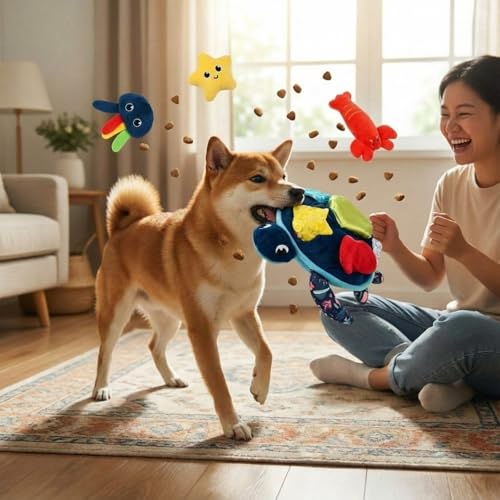 Skylety Paquete de 7 Juguetes de Peluche para Perros miniatura 6