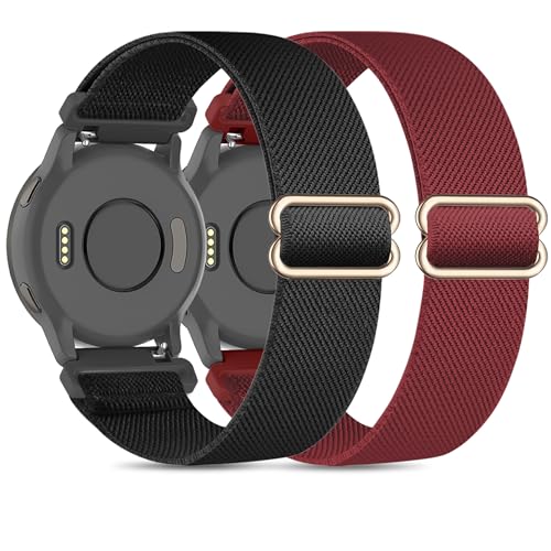 Kollody LkiCrvoh 2{pbN Garmin Vivoactive 5/6/Forerunner 55/165 20mmɑΉ \tgLkn ߉\ȌpX|[cXgbv Garmin Venu Sq 2 fB[X 