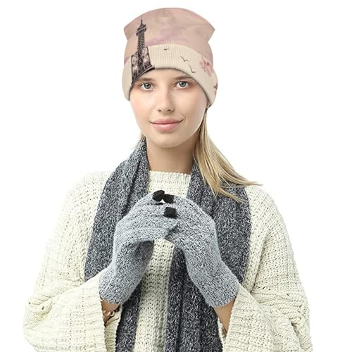 Gorro de invierno cálido para el frío contra el viento elástico 7