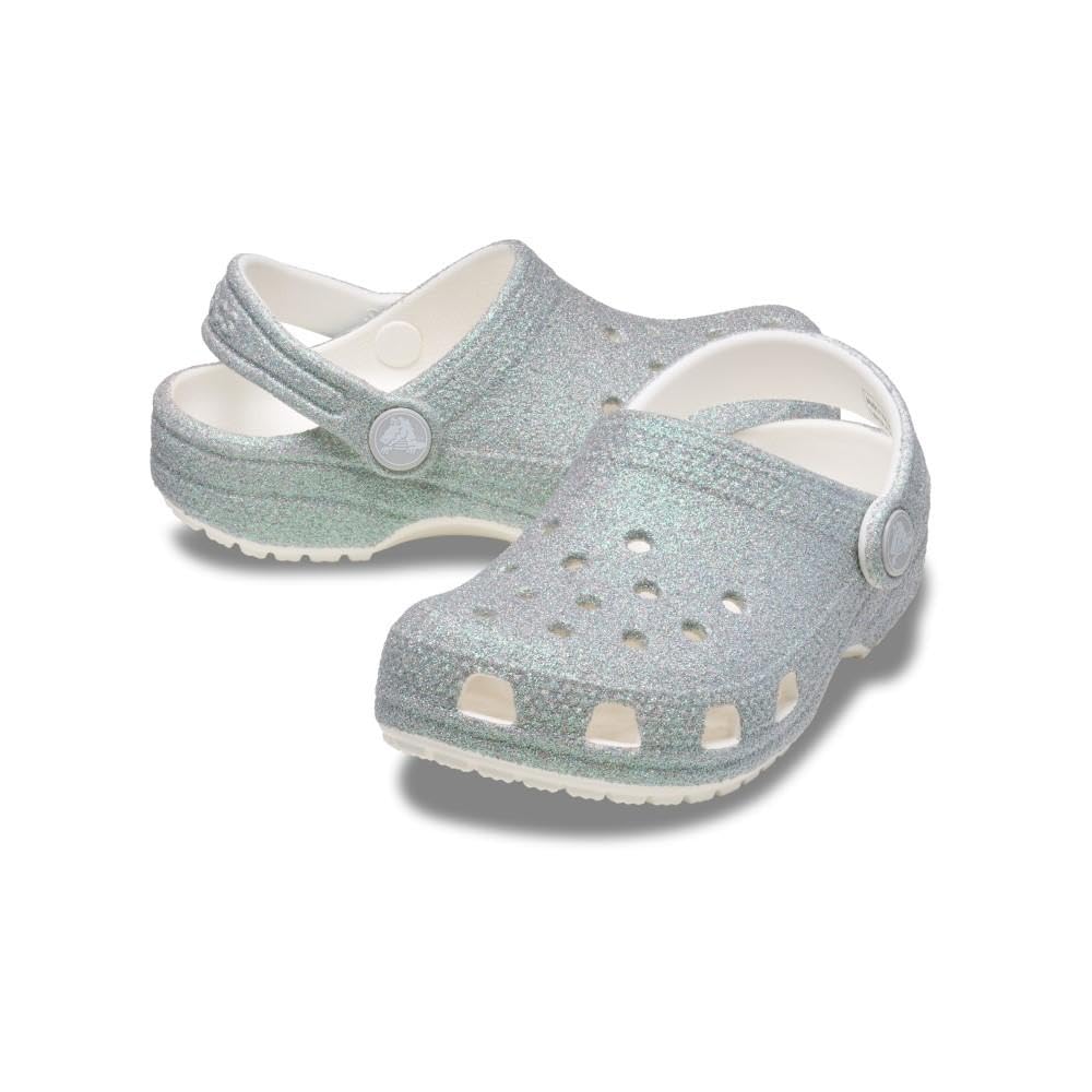 Crocs Classic Iridescent Glitter Cgt, Zoccoli Unisex - Bambini e Ragazzi
