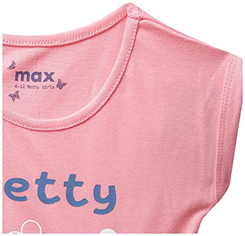 Image of Max Baby-Girl's Animal Print Regular Fit Tshirt