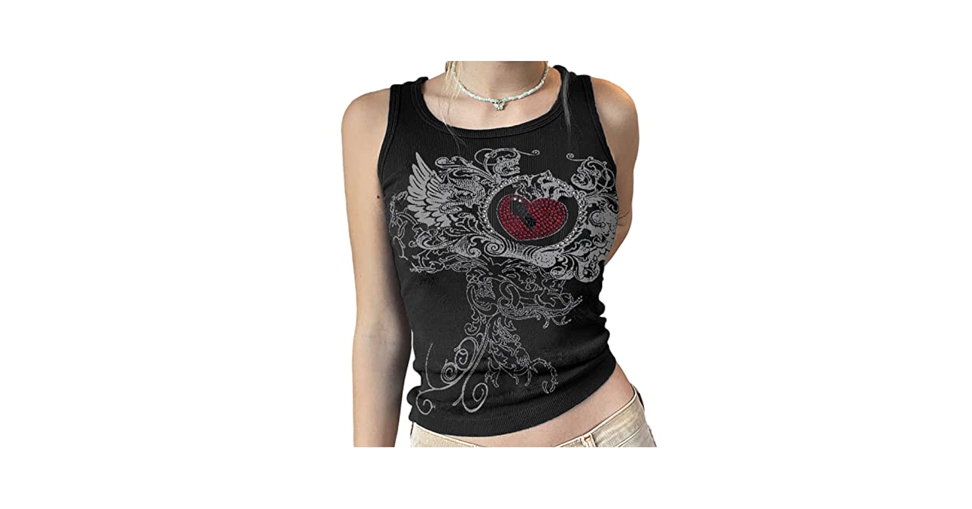Amazon.com: Women's Aesthetic Graphic Tank Tops Sleeveless