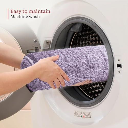 Image of Bathroom Doormat Anti-Slip Absorbent Bath Mat Quick Dry Soft Microfiber Floor Rug for Bathroom, Shower, Kitchen & Entrance, Washable Durable Home Decor Mat (Dusty Lilac)