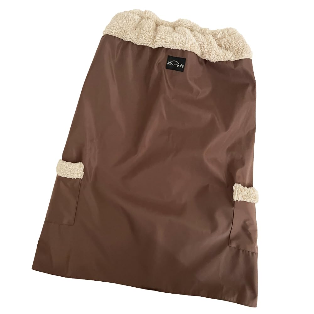 子供乗せ 自転車 ブランケット レイン ポンチョ 防寒 ポンチョ ケープ 防寒カバー 自転車用 簡単装着 キッズ 子供 自転車専用 防風 撥水 カバー 保育園 幼稚園 通園 ベビー ブランド 出産祝い ギフト 人気 (ブラウン×ベージュ)