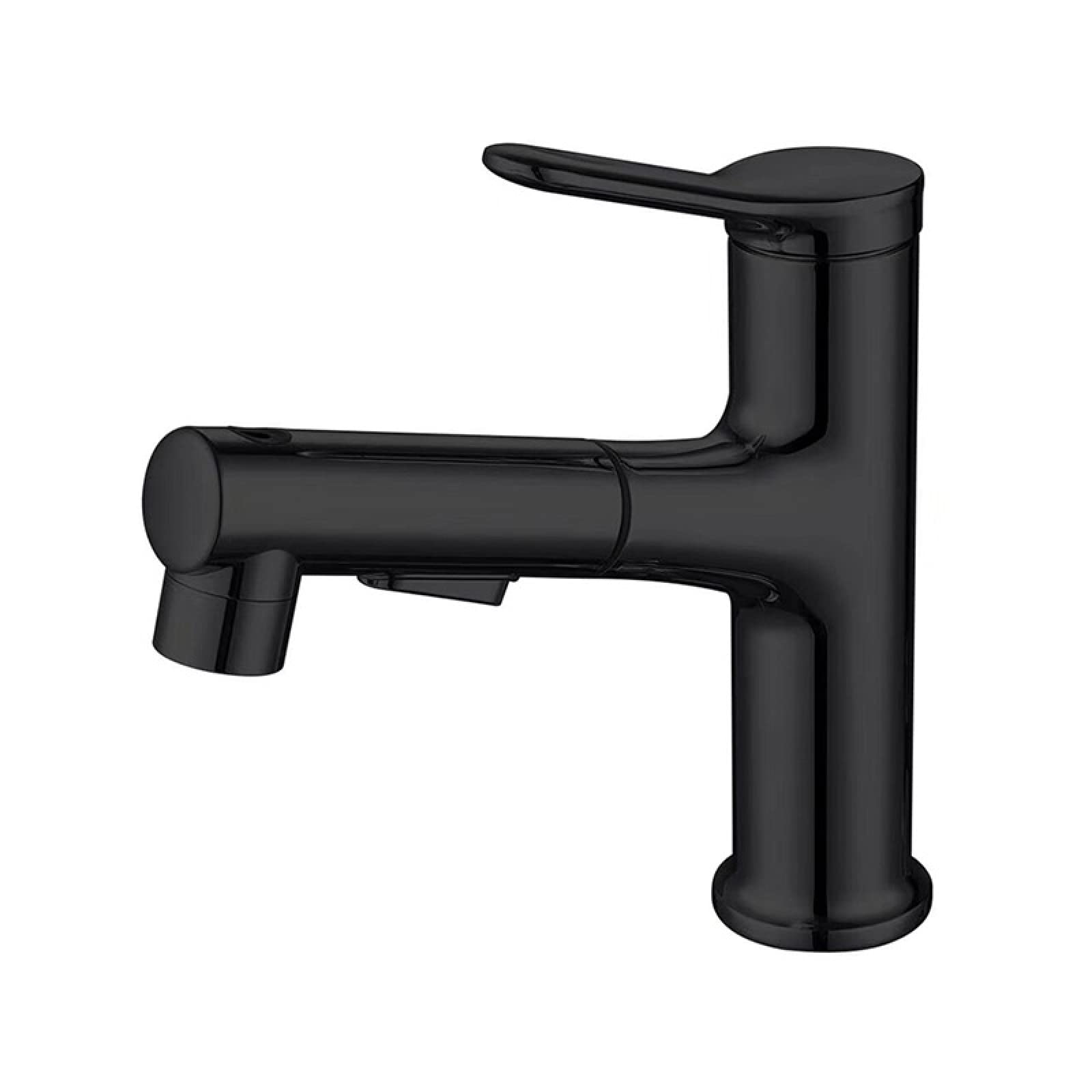 Robinet de salle de bain en laiton noir pour lavabo moderne