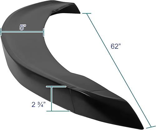 Miniatura 3 de Spec-D Tuning Alerón trasero ABS negro mate compatible con modelos Chevy Camaro 2016-2020